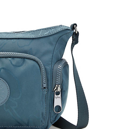 Kipling Gabbie Mini Printed Crossbody Väska Marinblå Grå | SE 2090FD